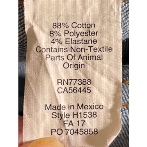 MADEWELL Women's TALL Slim Straight Distressed Jeans Medium Wash Size 26 Tall - Picture 11 of 12